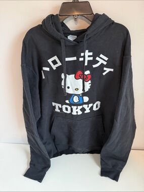 Hello Kitty Tokyo Black Graphic Hoodie